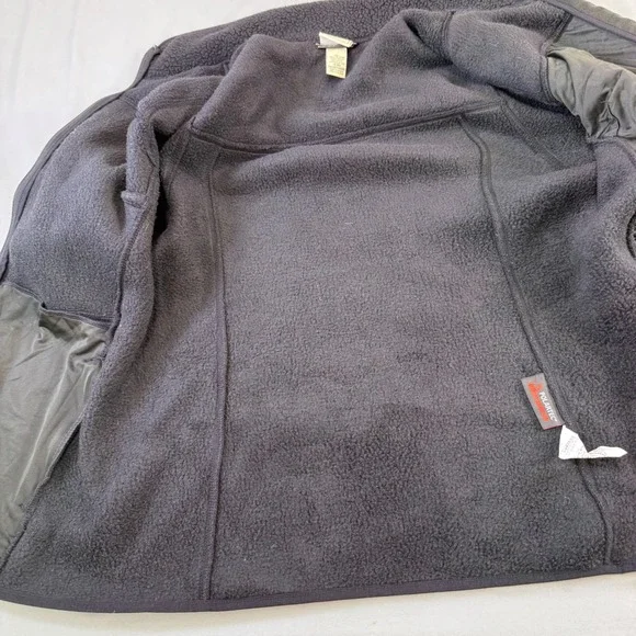 L.L.Bean‎ Gray Fleece Full Zip Jacket women's Polartec LRG. Comfort, sporty warm - Picture 16 of 16